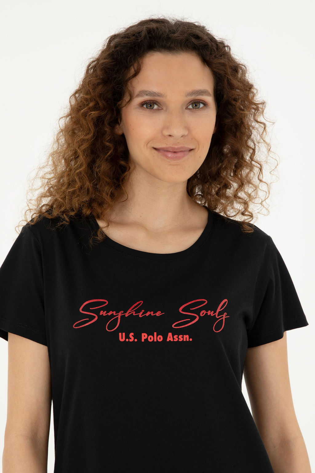 U. S. Polo Assn / Женская черная футболка - U.s. polo assn фото 9