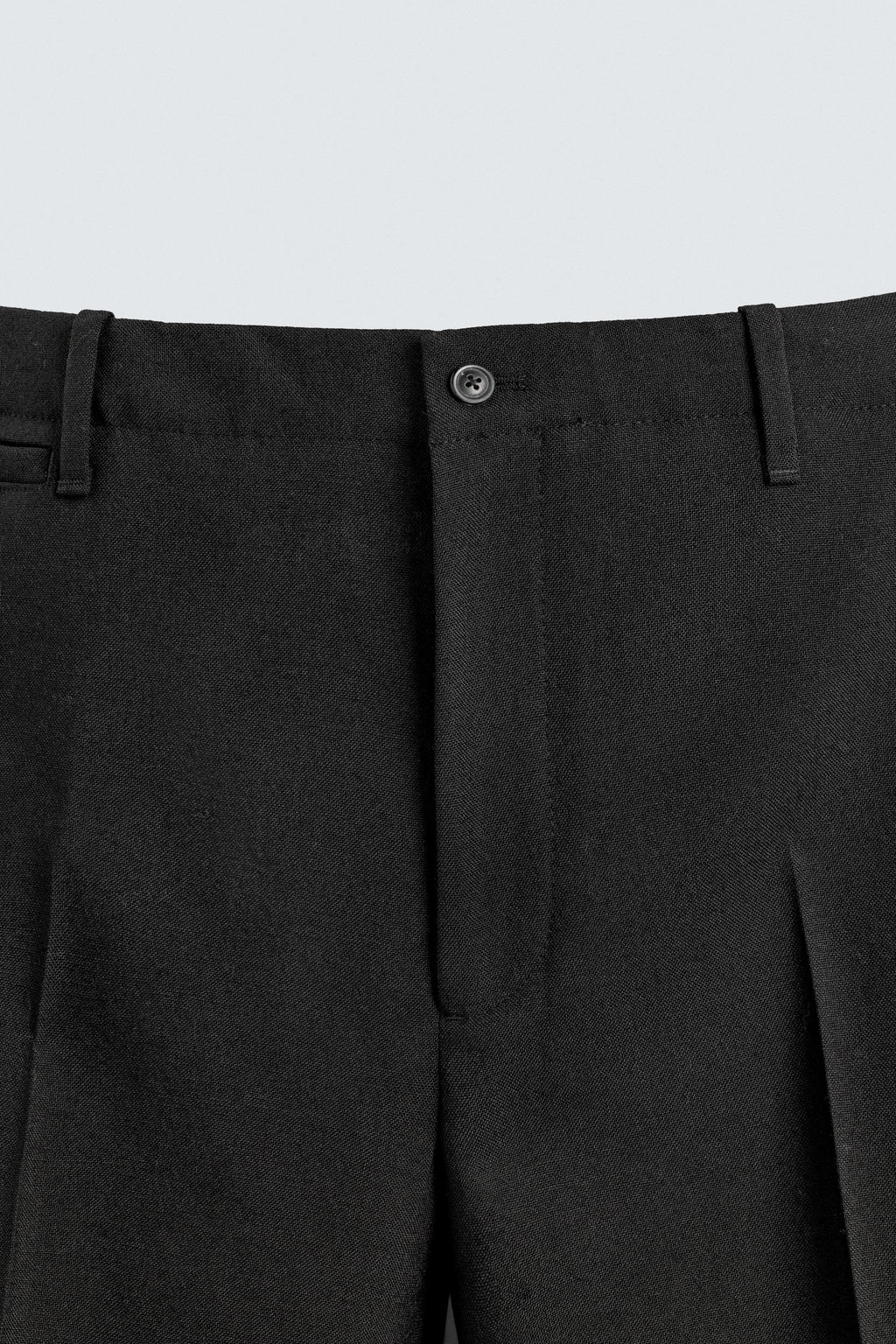 PANTAL?N CHINO 100% LANA ORIGINS / Negro - Zara фото 9