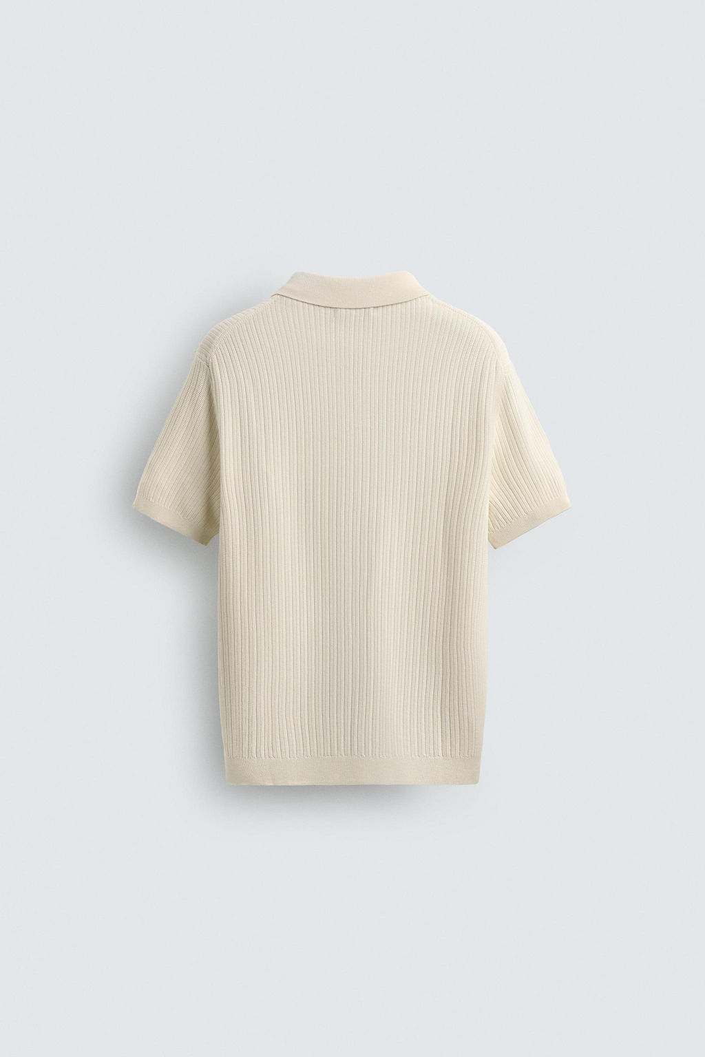 RIB KNIT POLO SHIRT - Zara фото 7