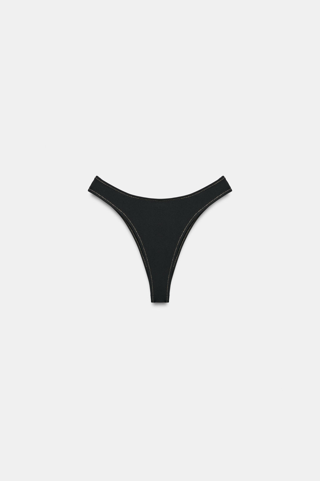 BRAGUITA BIKINI CONTRASTE FRUNCE / Negro - Zara фото 9