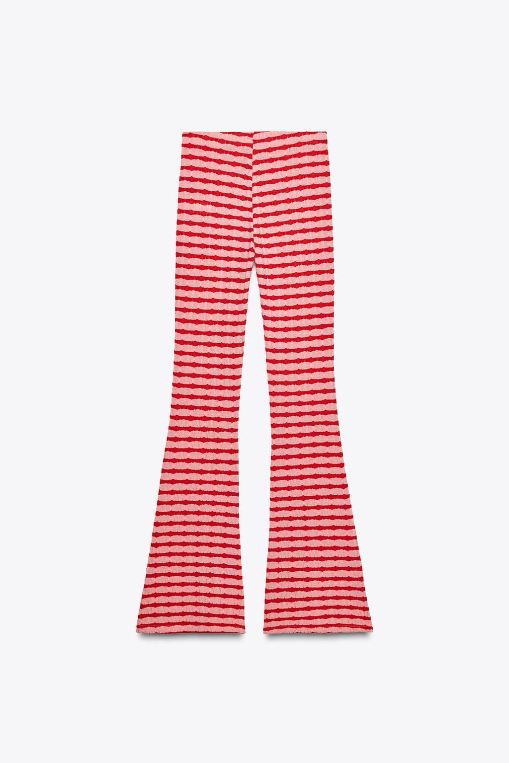 JACQUARD FLARE TROUSERS - Zara фото 6