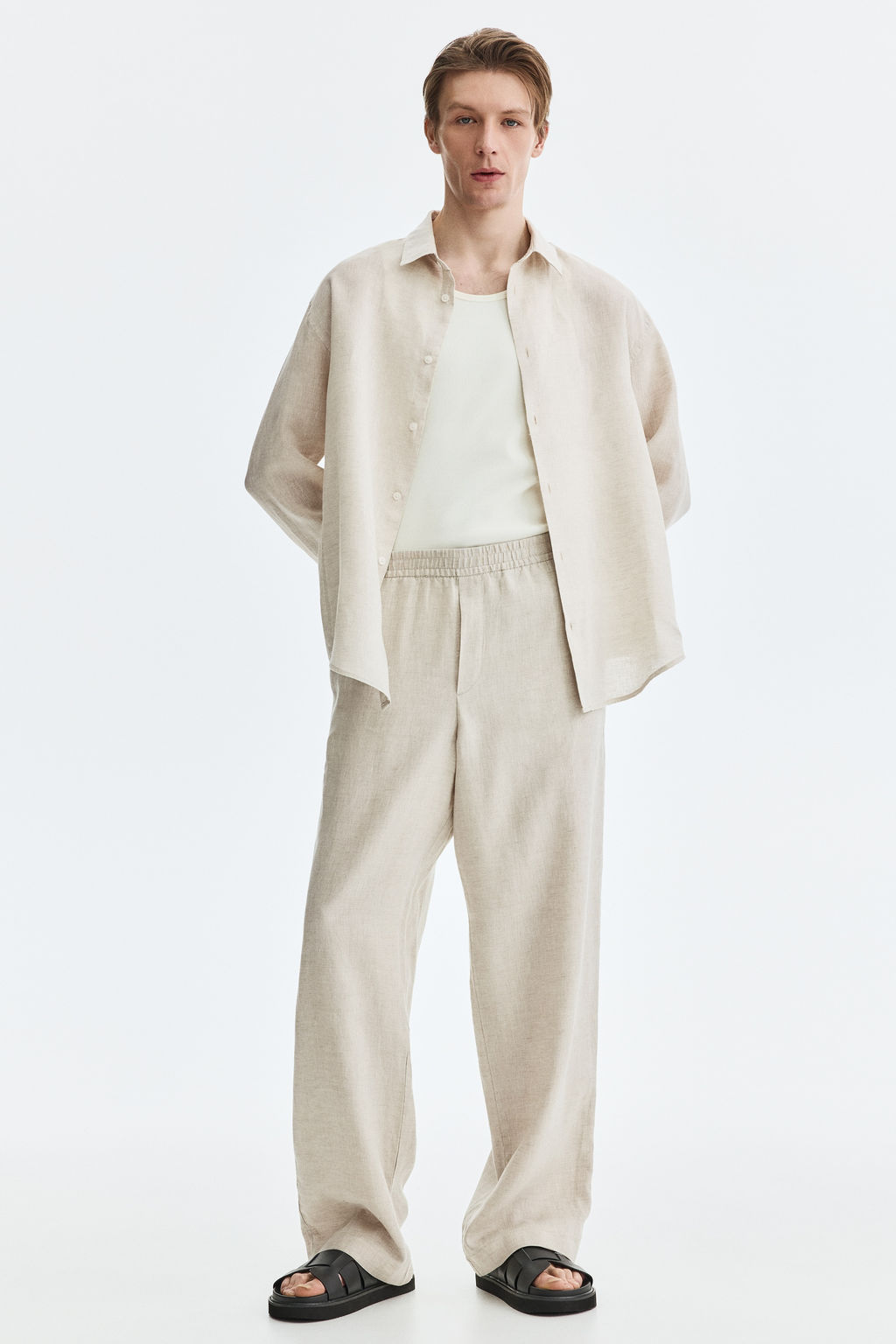 Pantal?n de lino Loose Fit - H&m фото 5