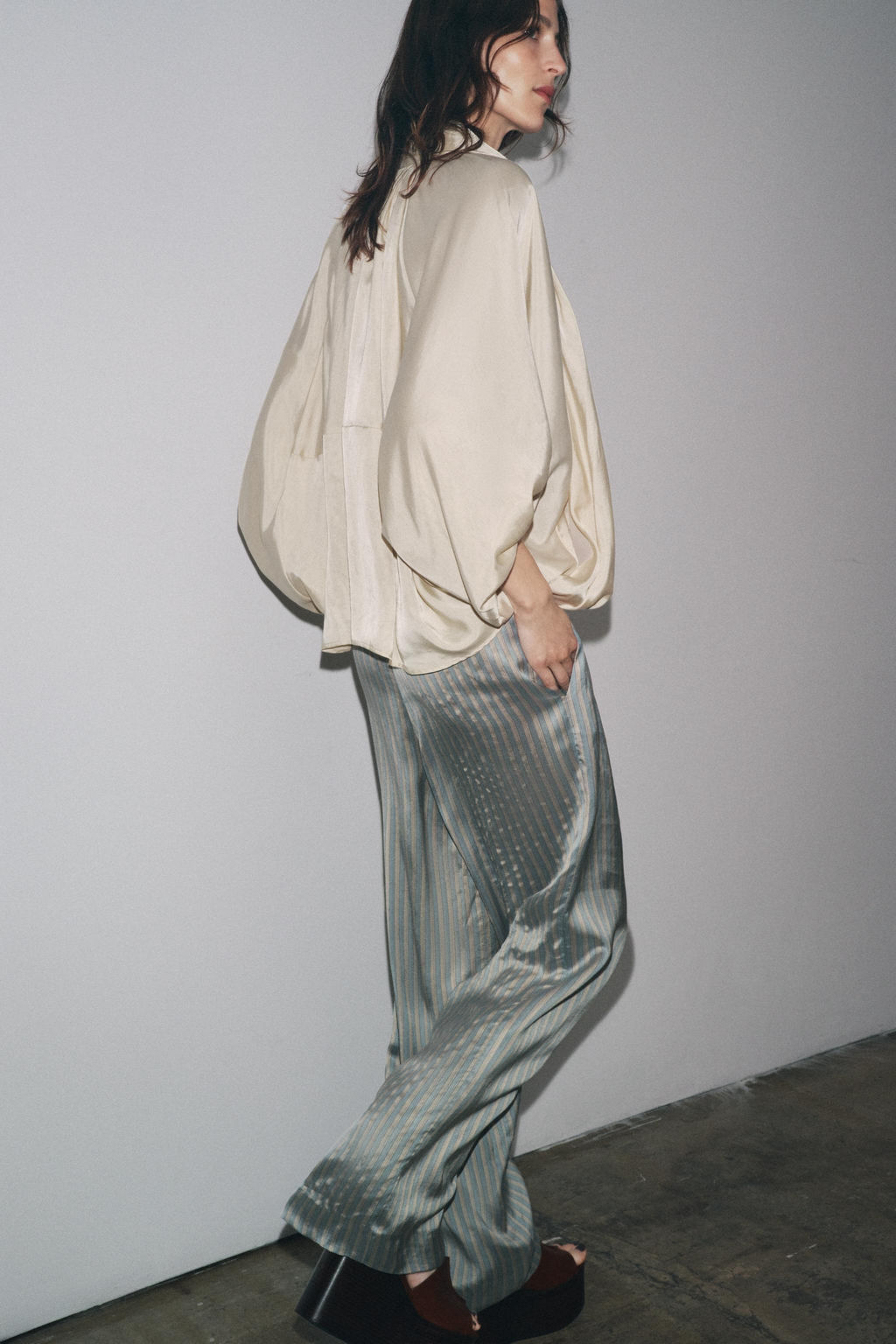 STRIPED PYJAMA TROUSERS ZW COLLECTION - Zara фото 7