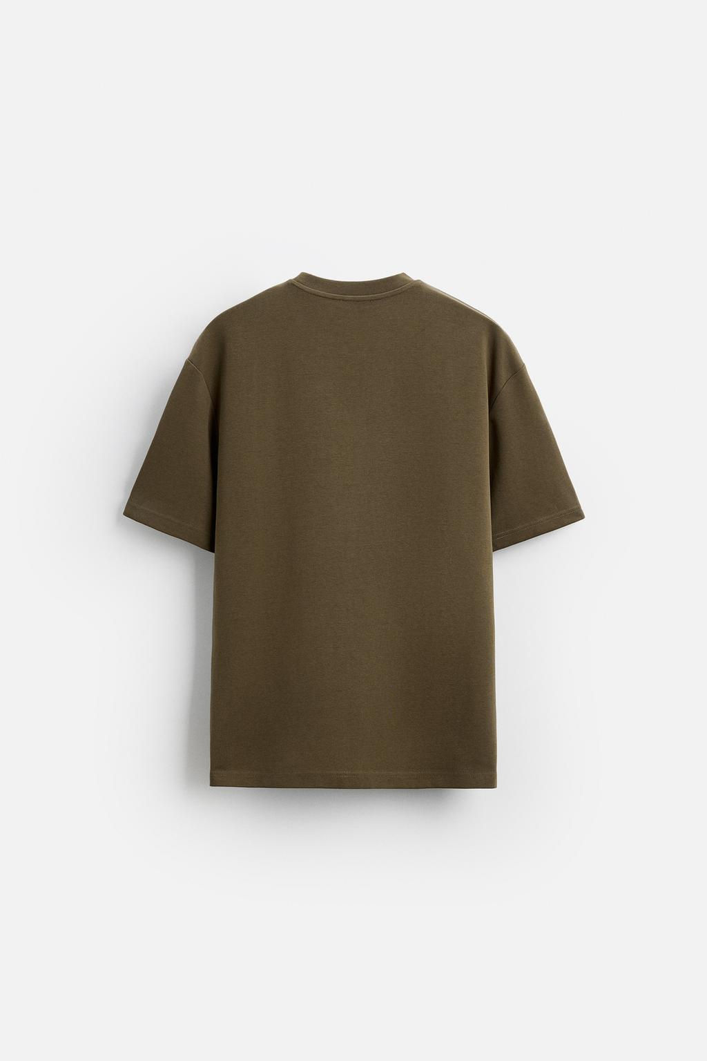 BASIC REGULAR FIT T-SHIRT - Zara фото 40