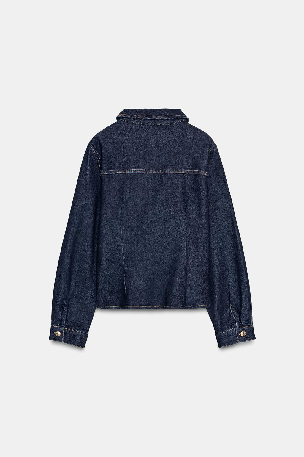 Z1975 FITTED DENIM SHIRT - Zara фото 7