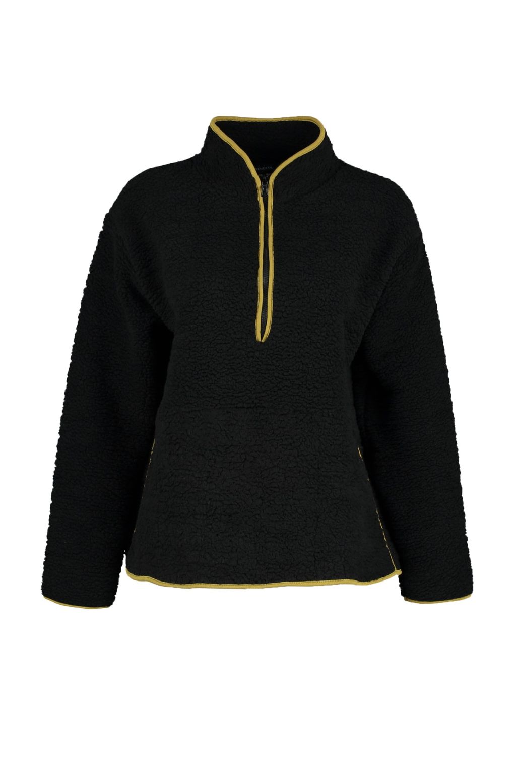Siyah Pelus Orme Spor Sweatshirt THMAW23SW00021