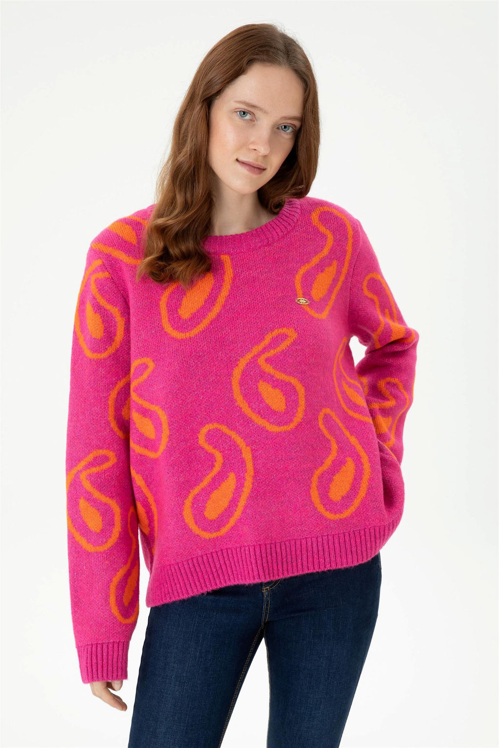 U. S. Polo Assn Женский фиолетовый свитер - U.s. polo assn фото 8