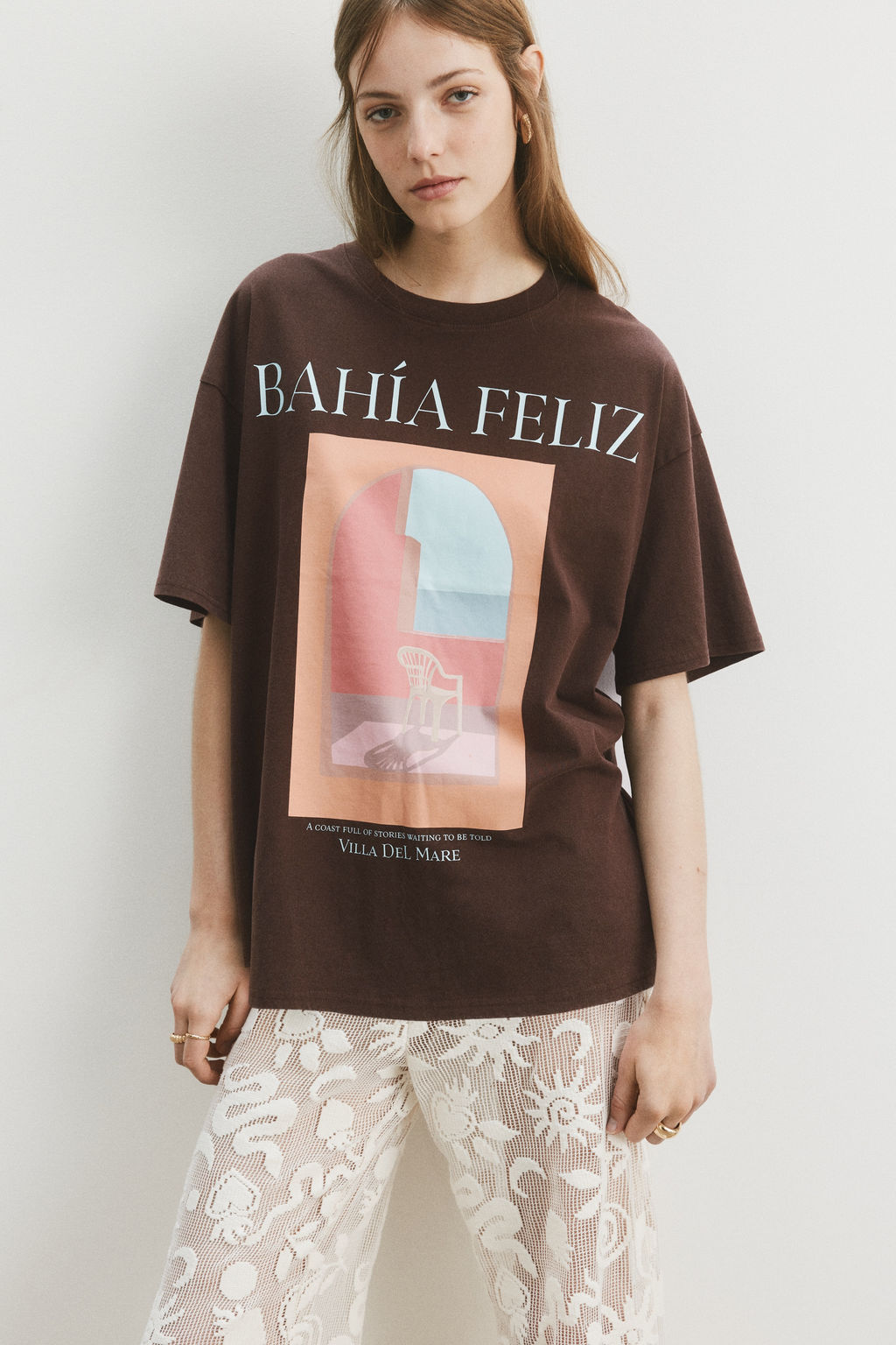 Camiseta oversize estampada - H&m фото 10
