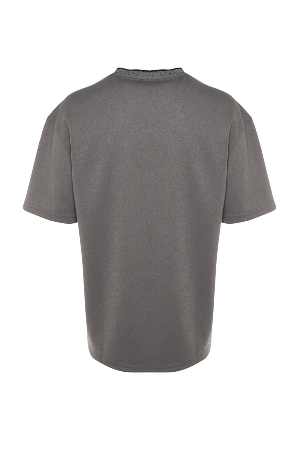 TRENDYOL MAN Premium Tas Oversize/Genis Kesim Triko Bantl? Dokulu Pike T-Shirt TMNSS23TS00079 - Trendyolmilla фото 16