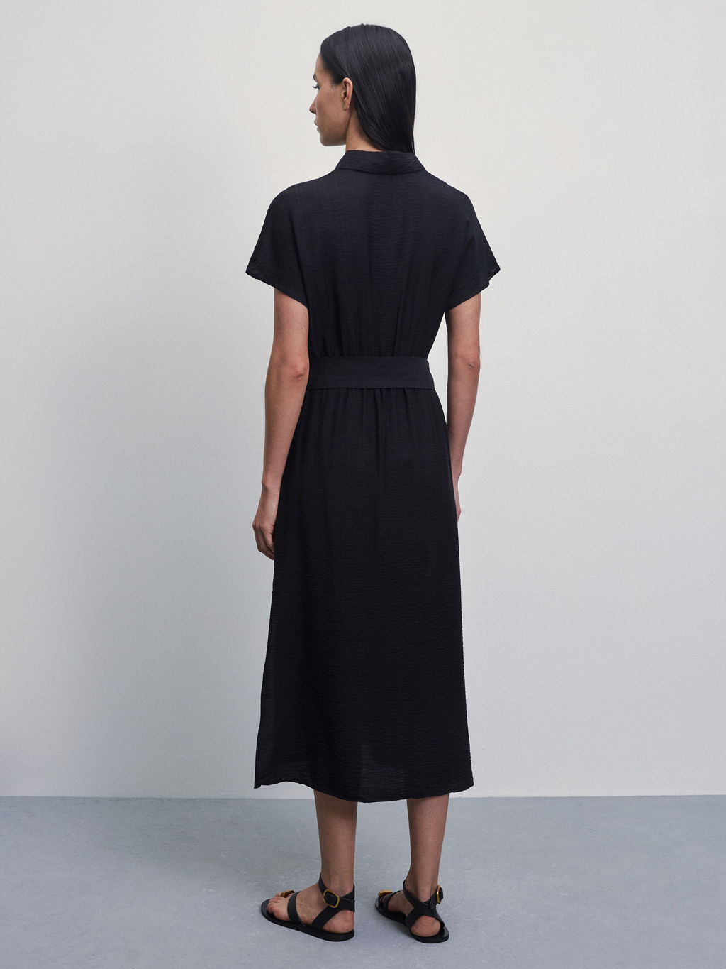 Платье-рубашка с поясом / Zarina  фото 5