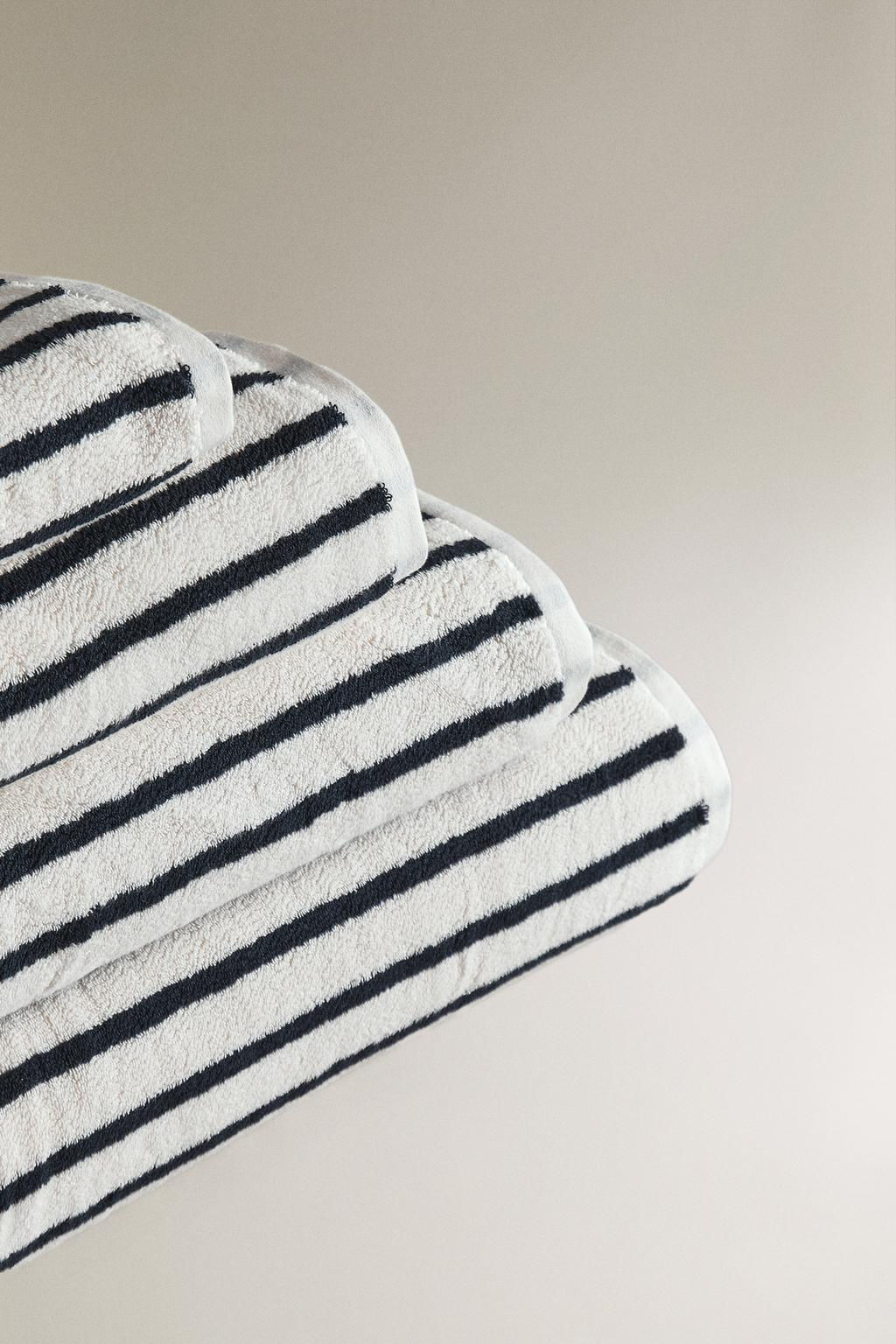 HIGH GSM STRIPED BATH TOWEL - Zara фото 8