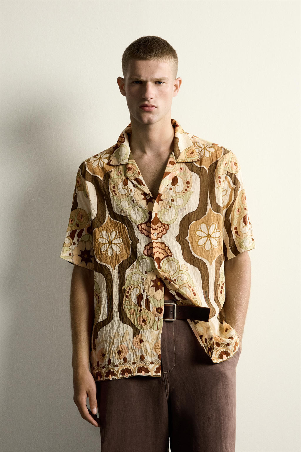 CAMISA FLUIDA ESTAMPADO ABSTRACTO / Multicolor - Zara фото 2