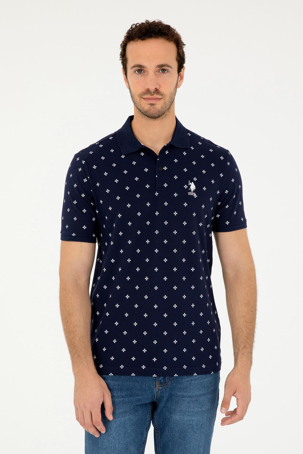 Мужская темно-синяя футболка Неожиданная скидка в корзине - U.s. polo assn фото 8