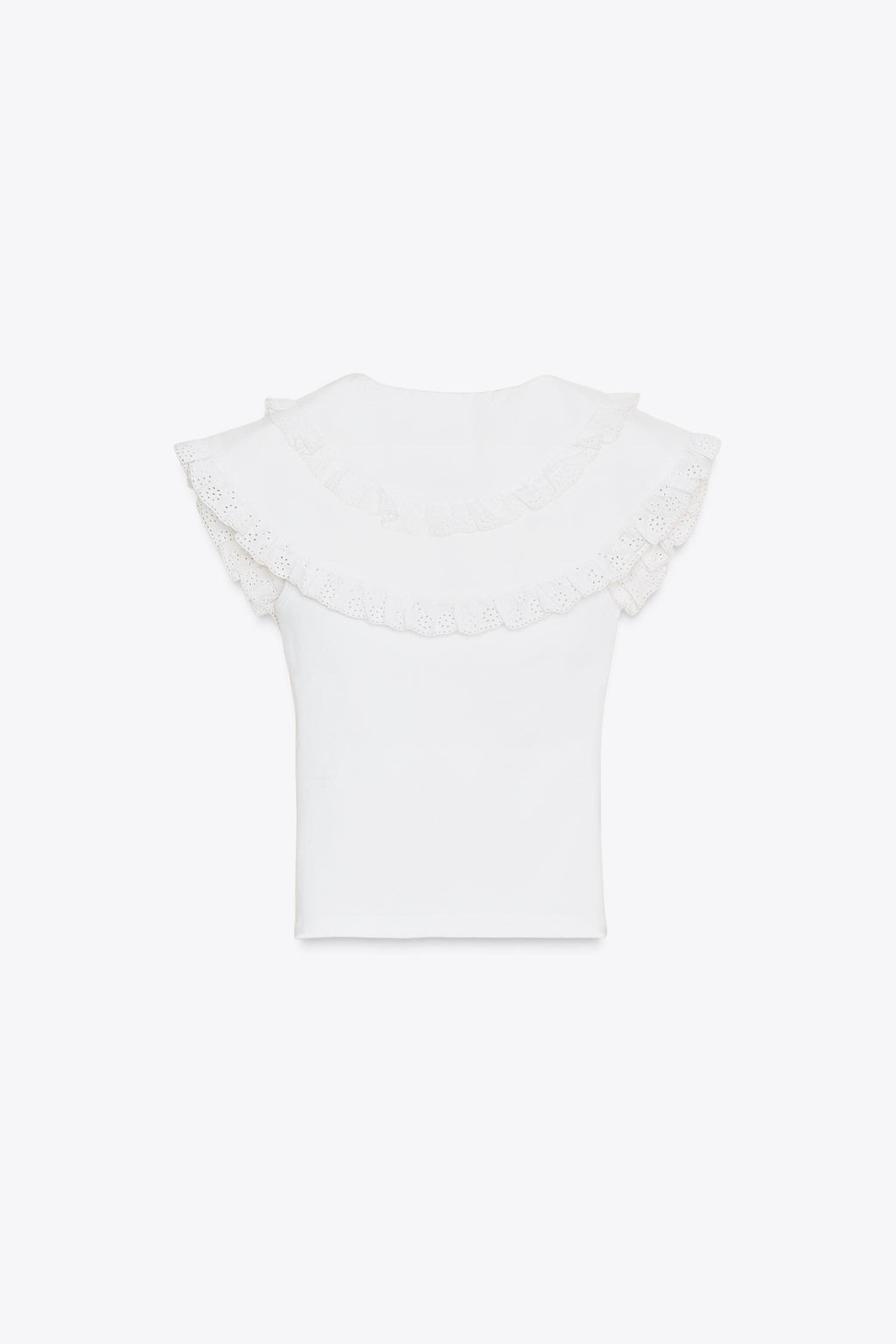 PETER PAN COLLAR T-SHIRT - Zara фото 4