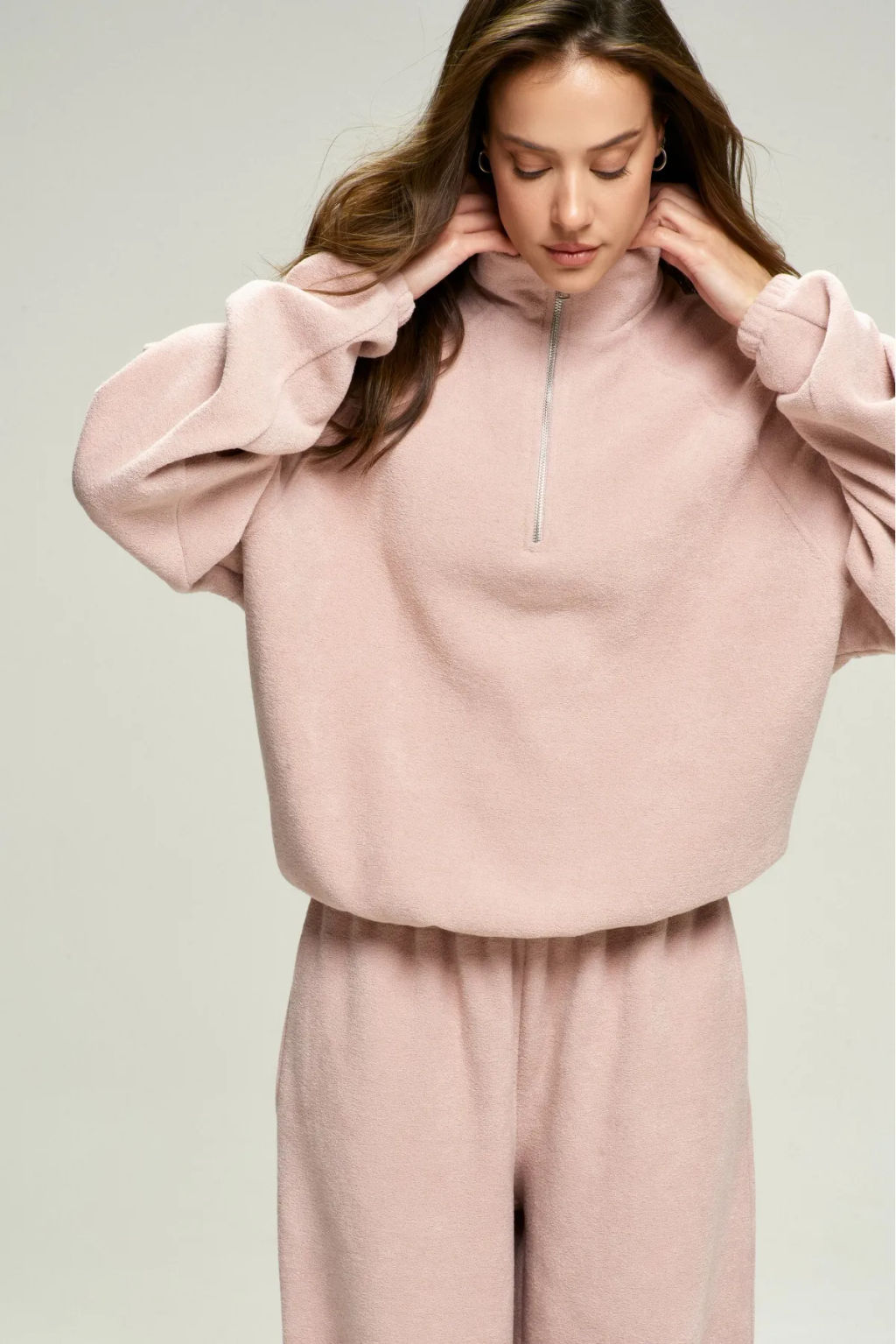 Анорак из плюша с начесом Pink