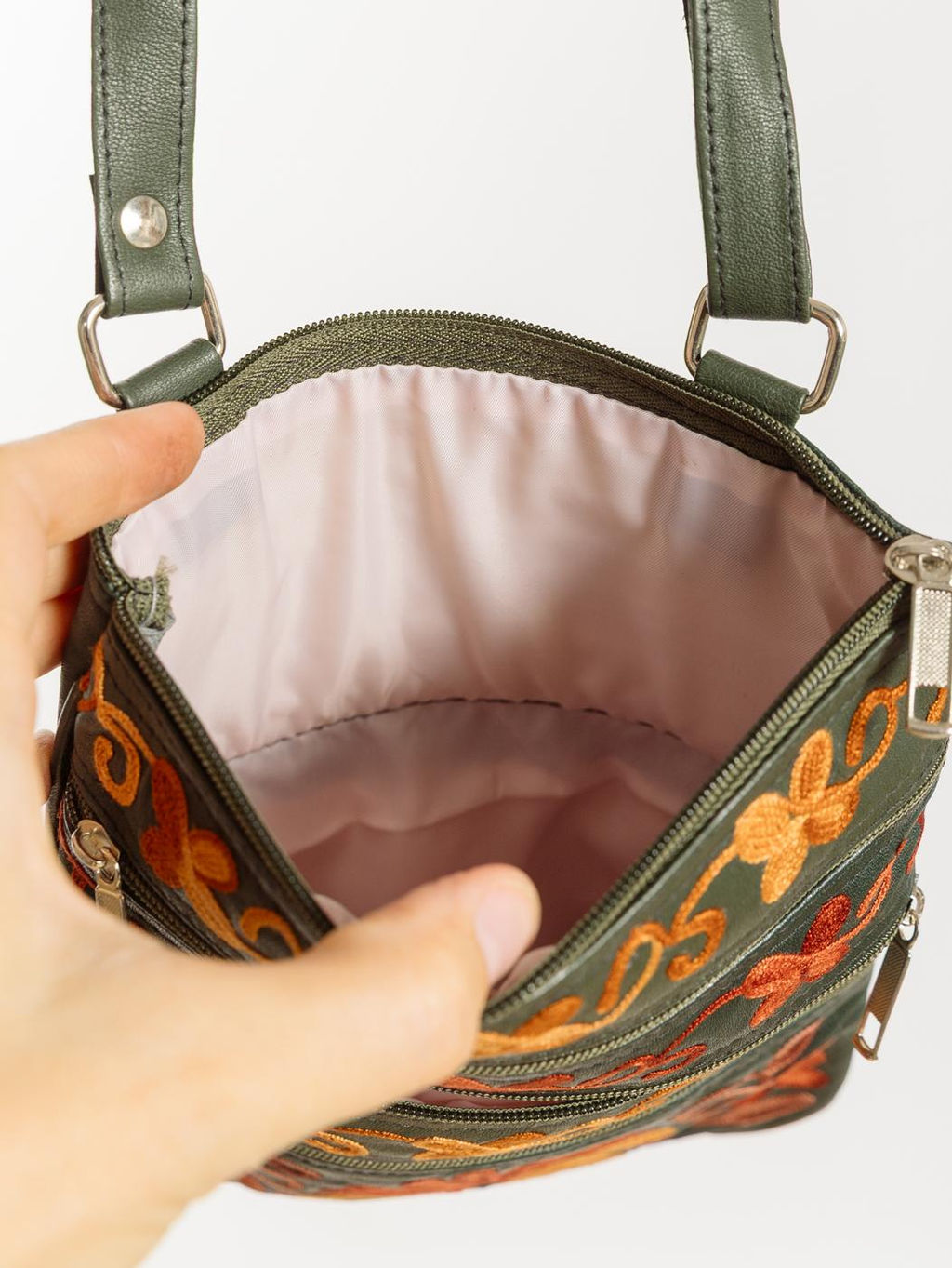 Сумка натуральная кожа через плечо №1114/9 - Ганг фото 6