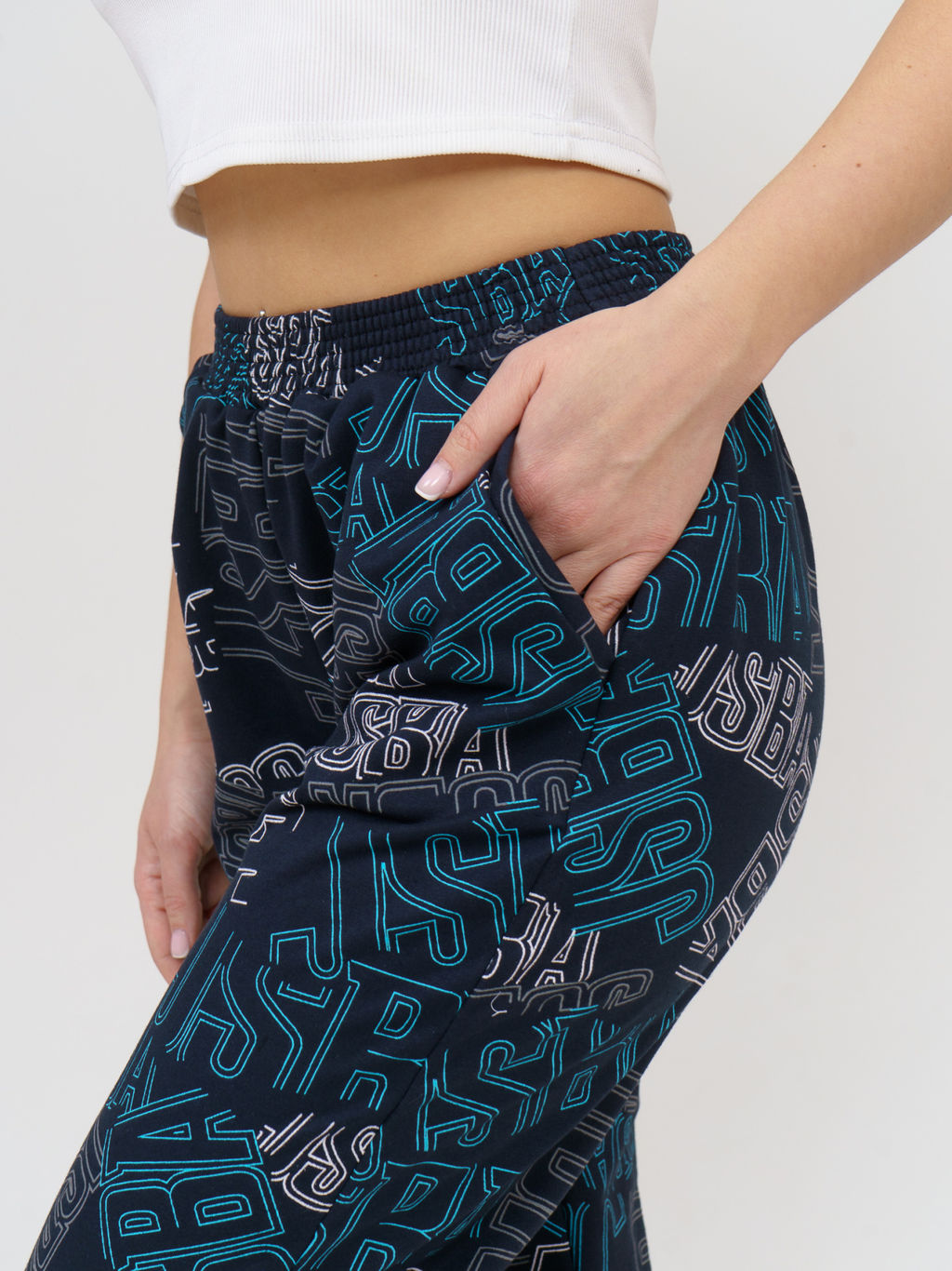 905 Брюки "Темно-синий/бирюза"