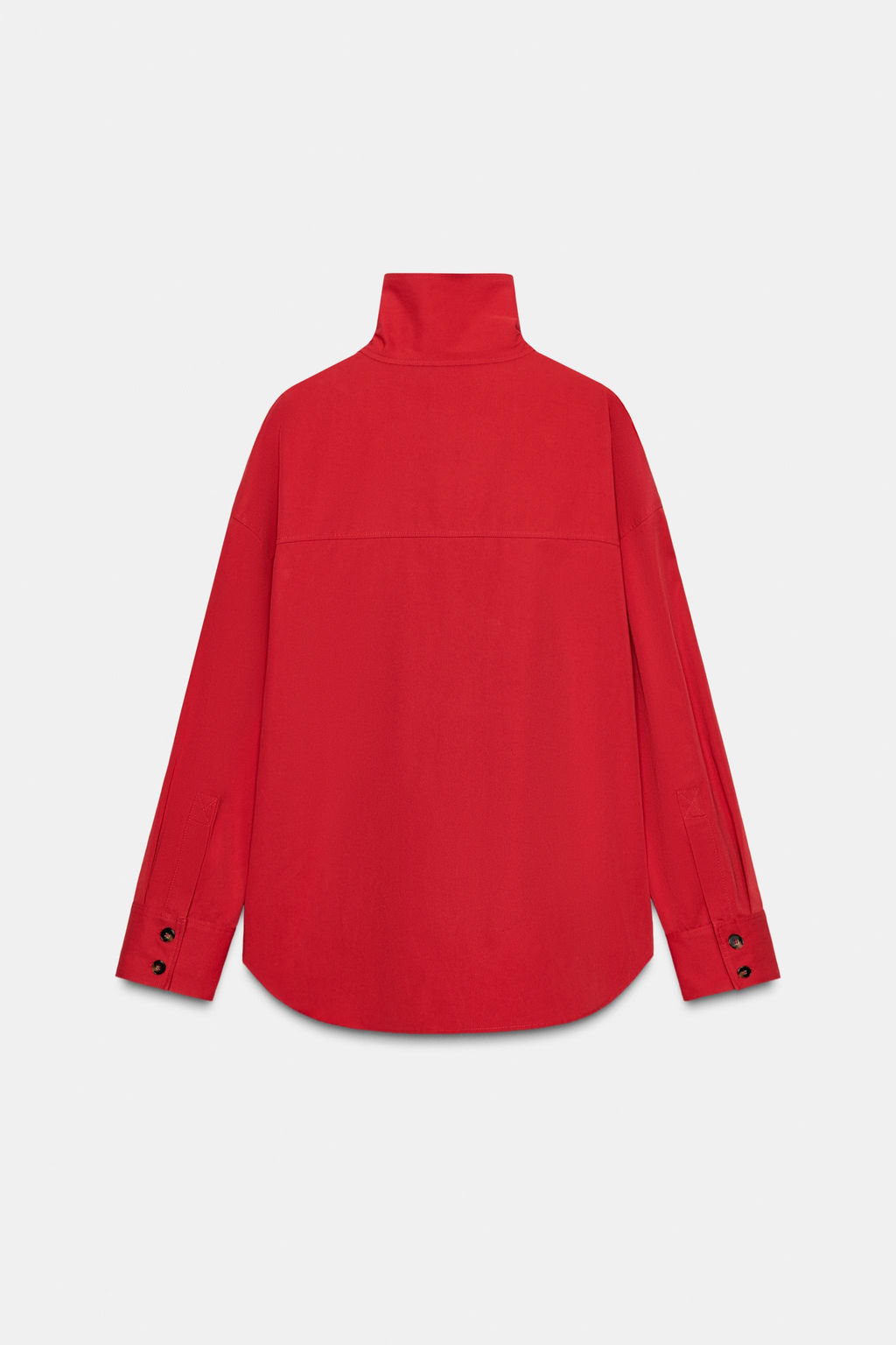 HIGH NECK WRAP SHIRT - Zara фото 12