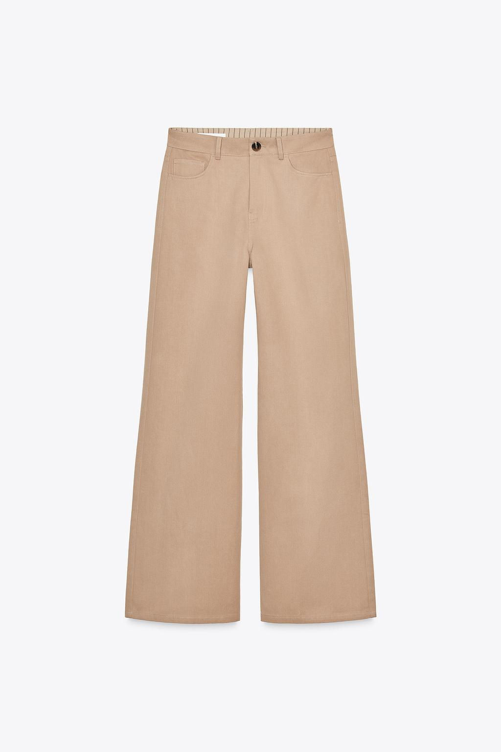 WIDE-LEG HIGH-WAIST TROUSERS - Zara фото 7