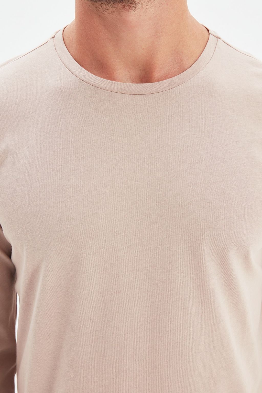 TRENDYOL MAN Siyah Basic Regular/Normal Kesim Bisiklet Yaka Uzun Kollu %100 Pamuk Tok Kumas T-shirt TMNAW21TS0208 - Trendyolmilla фото 28