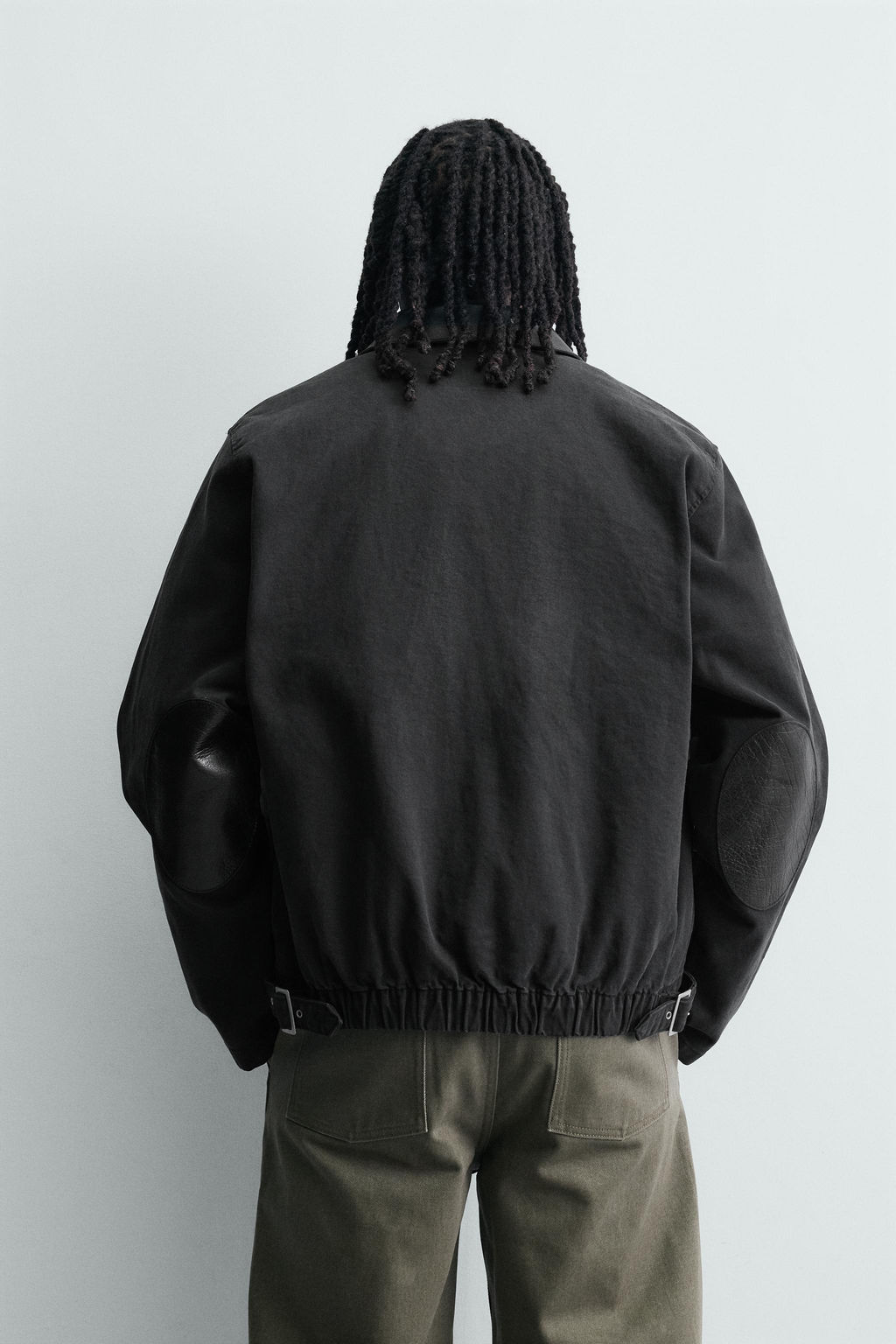 CAZADORA DENIM CUELLO COMBINADO / Negro - Zara фото 3