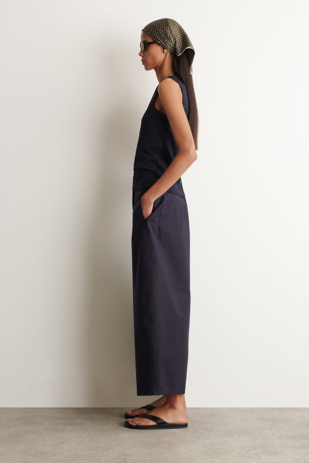 PANTAL?N CROPPED DE ALGOD?N BARREL LEG - H&m фото 7