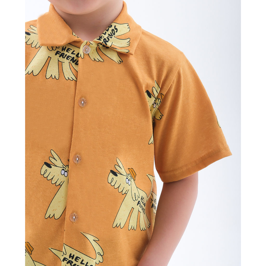 Рубашка на пуговицах кулирка 1928100105