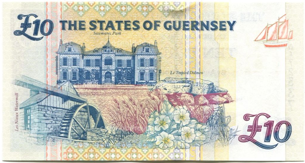 10 фунтов 2015 года Гернси