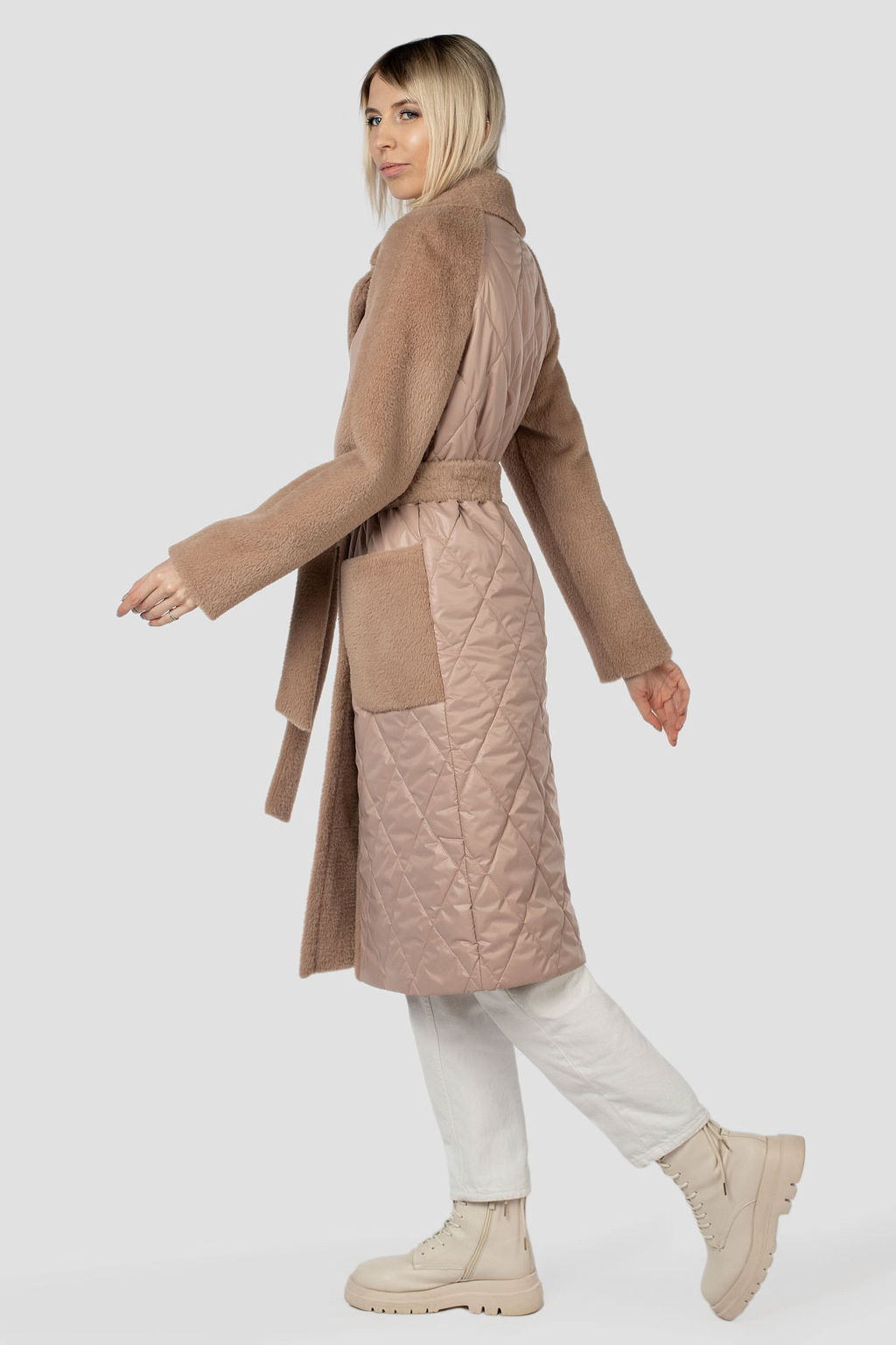 Пальто женское демисезонное (пояс) Утеплитель: Синтепон