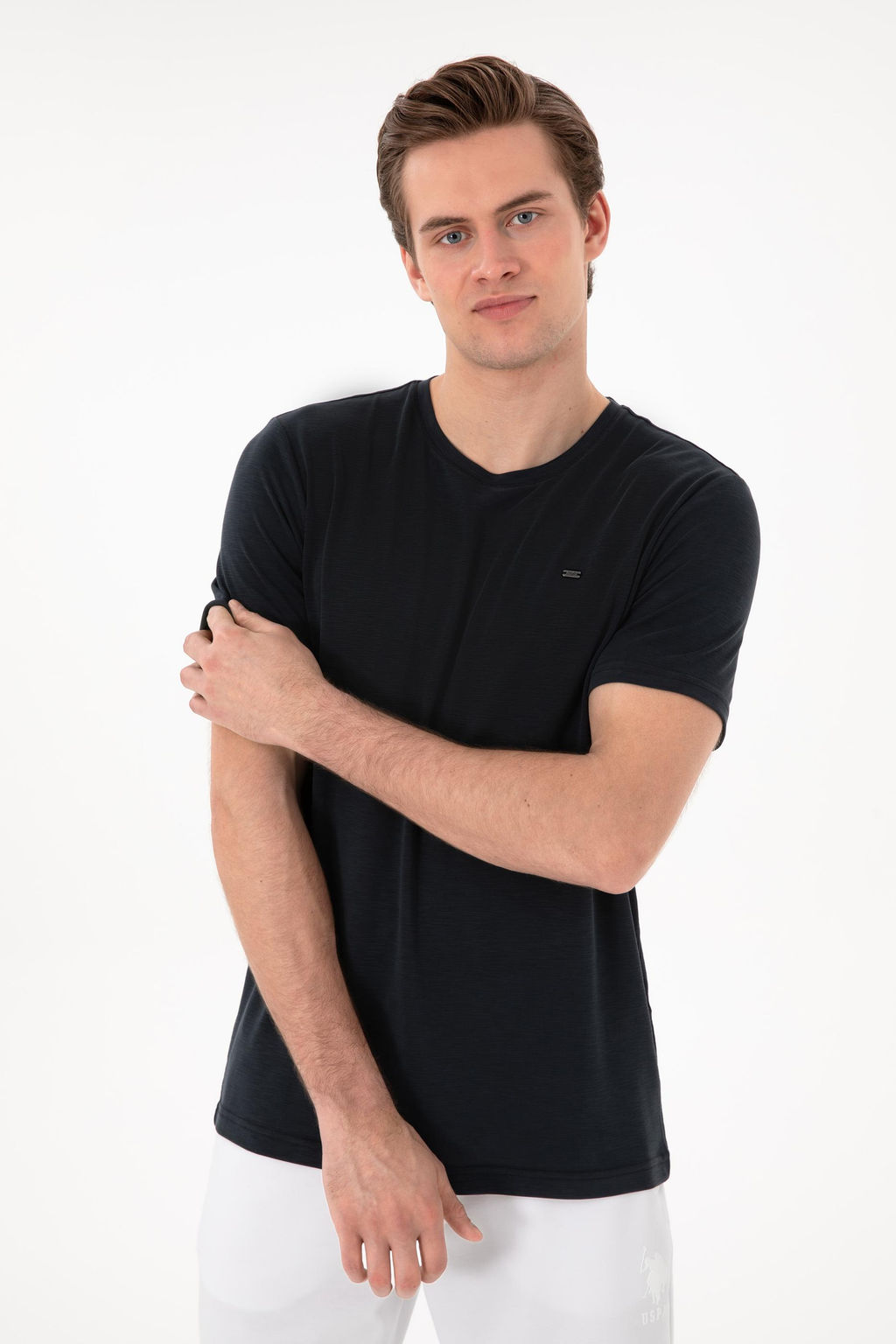 Erkek Regular Fit Bisiklet Yaka Modal Siyah Basic Ti__rt Sepette S_rpriz _ndirim - U.s. polo assn фото 3