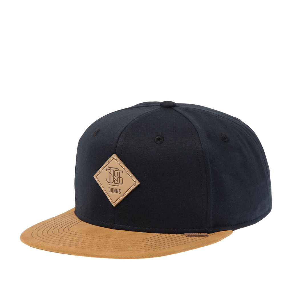 Бейсболка DJINNS арт. 6P SB Jersey Patch (черный / бежевый)