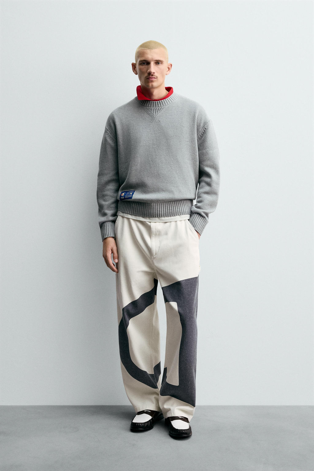 CHAMPION® X ZARA CONTRAST LOGO TROUSERS фото 11