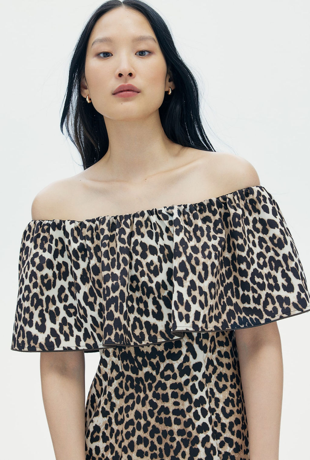 Vestido off-the-shoulder - H&m фото 2