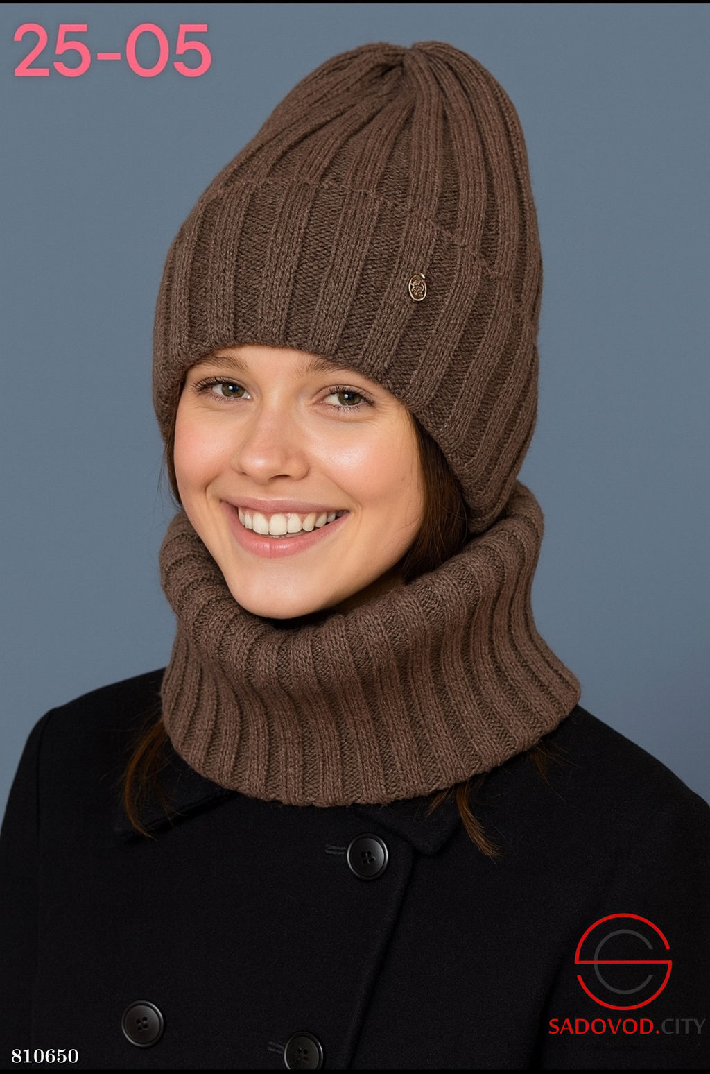 Набор 2в1 шапка внутри подкладка флис - Bruno фото 3