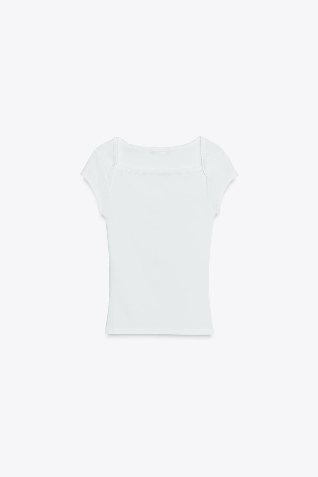 COTTON MODAL T-SHIRT - Zara фото 7