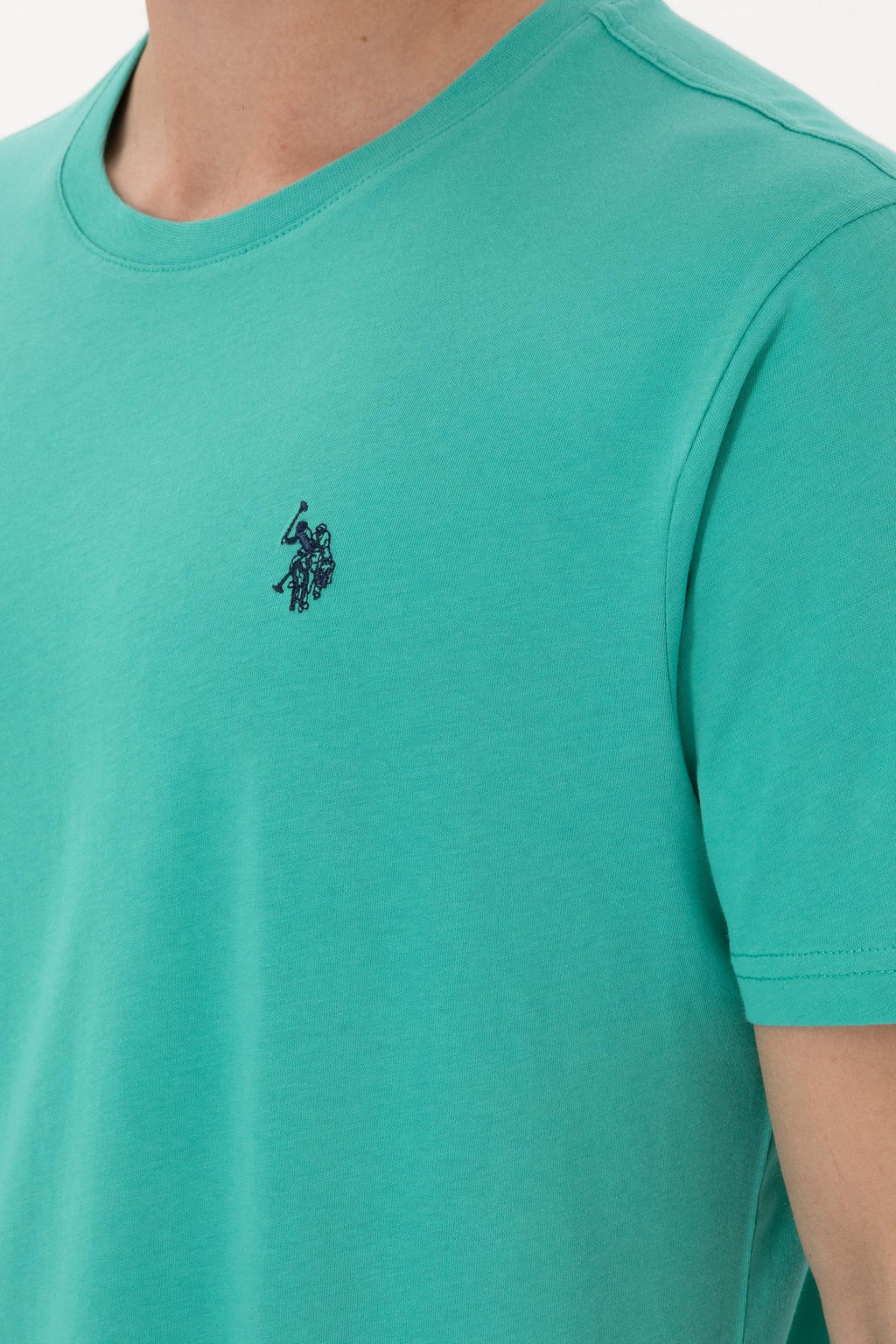 Erkek Regular Fit Bisiklet Yaka Mint Basic Ti__rt