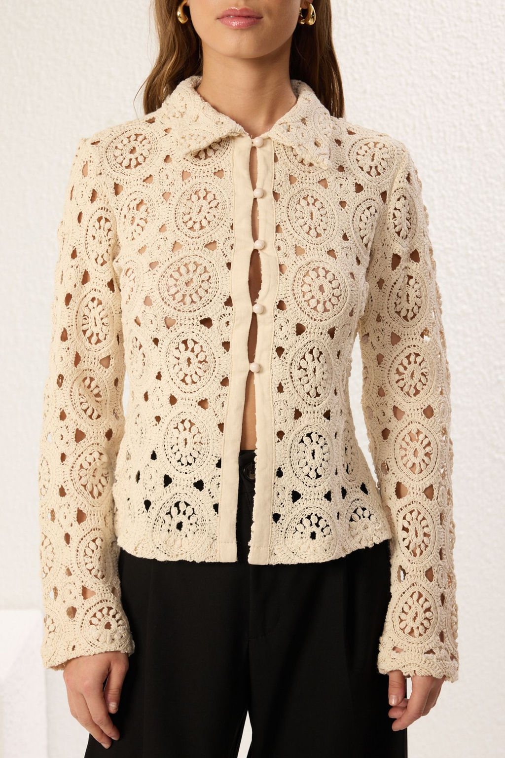 Tas Dantel Gorunumlu Ajurlu H?rka TWOSS25HI00010 - Trendyolmilla фото 3