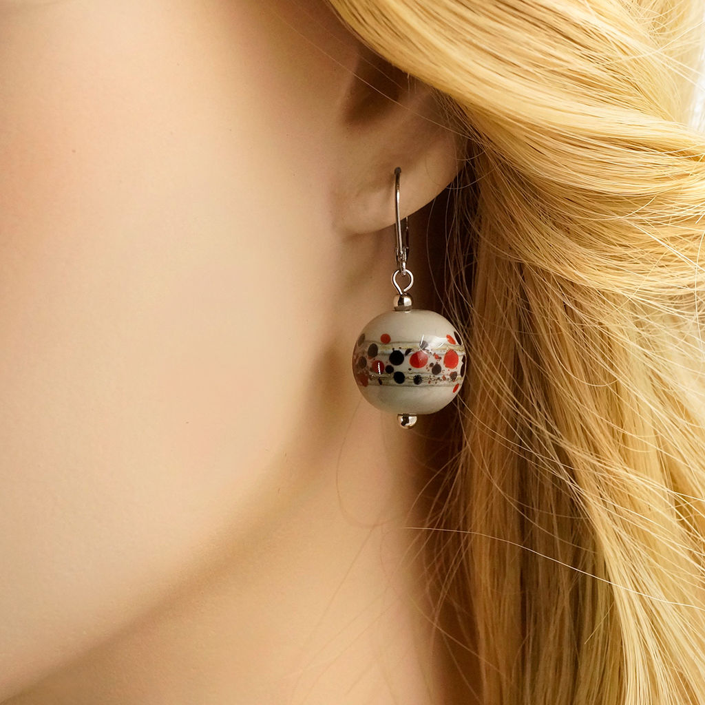 Серьги из муранского стекла FOCUS LS3014 - Vloes фото 4