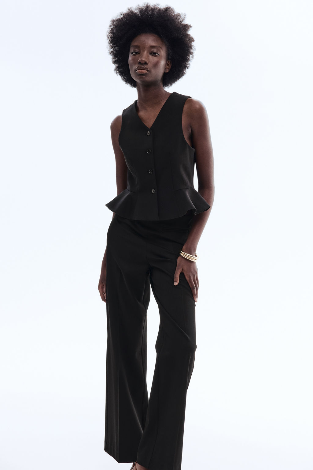 Pantal?n bootcut de sarga - H&m фото 3