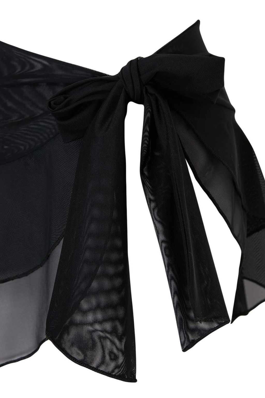 Siyah Orme Mesh Detayl? F?rf?rl? Plaj Pareo TBESS26PR00004 - Trendyolmilla фото 3