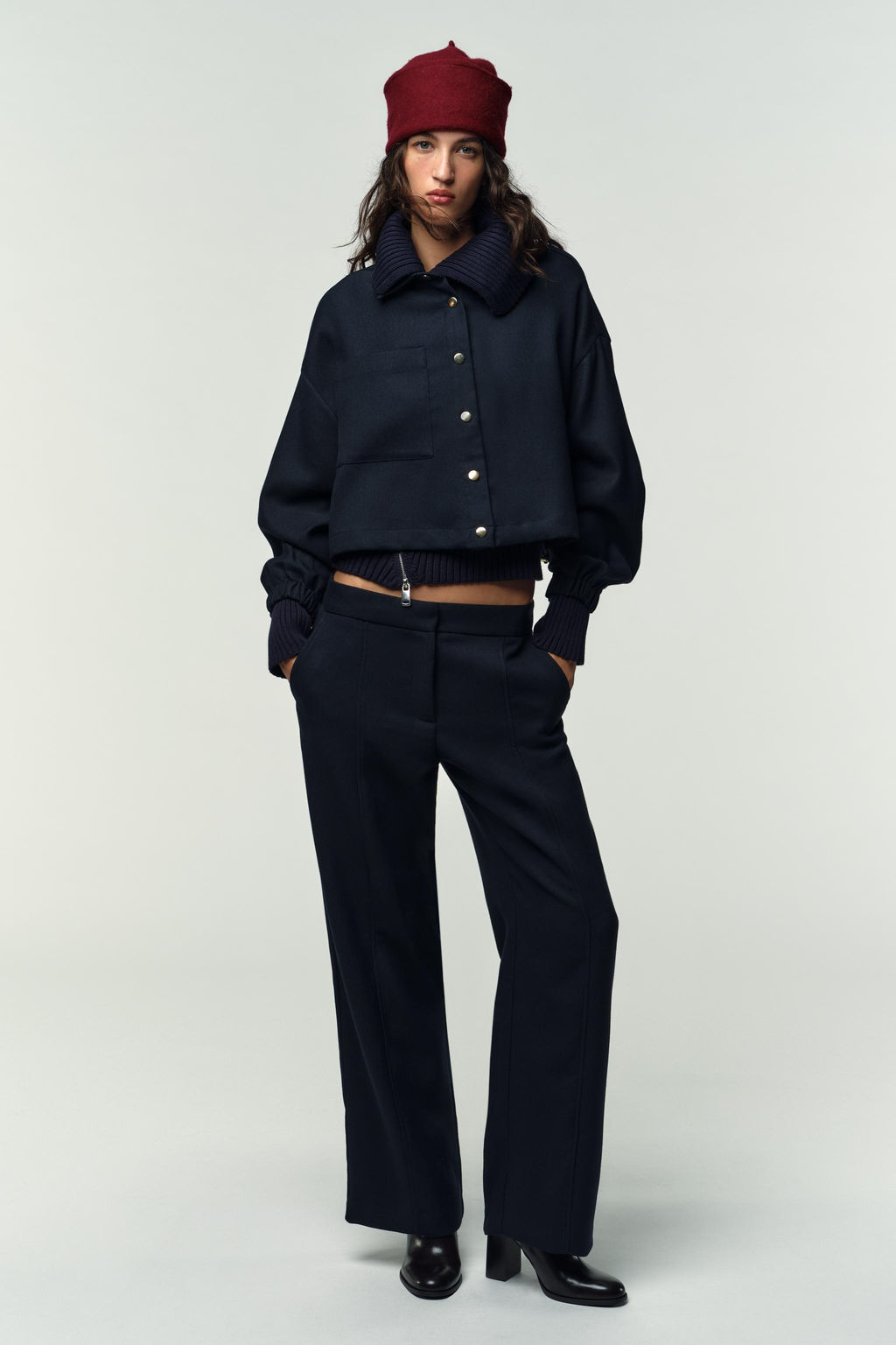 SHORT BALLOON BOMBER JACKET