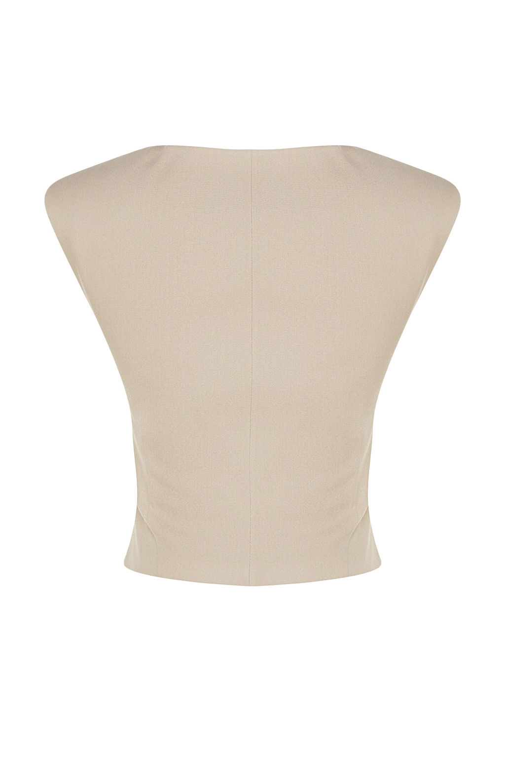 Trendyolmilla X Sagaza Studio Bej Cep Detayl? Yelek TCLSS23YE00001  фото 8