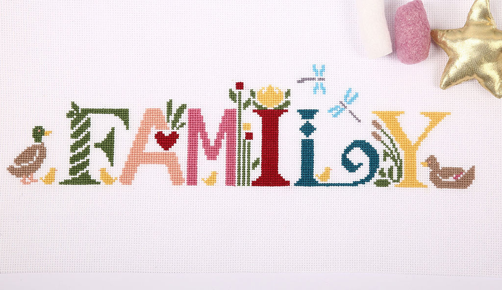 Набор для вышивания PANNA CE-7205 Семья (английский) 34.5 х 11.5 см