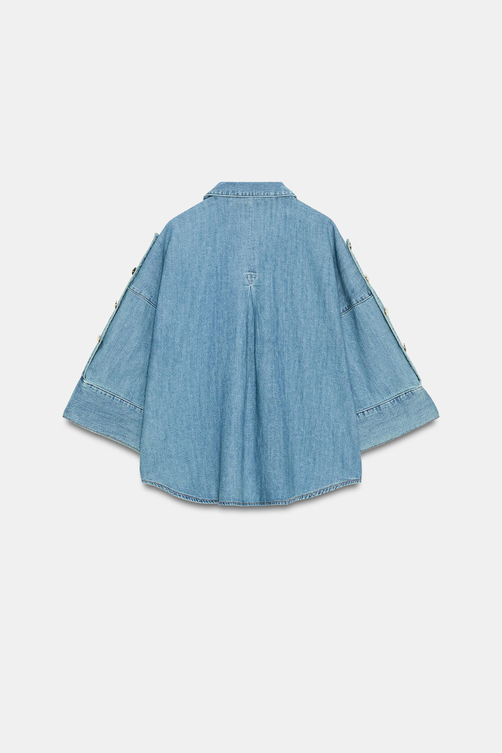 CAMISA Z1975 DENIM MANGA ANCHA / ?ndigo - Zara фото 4