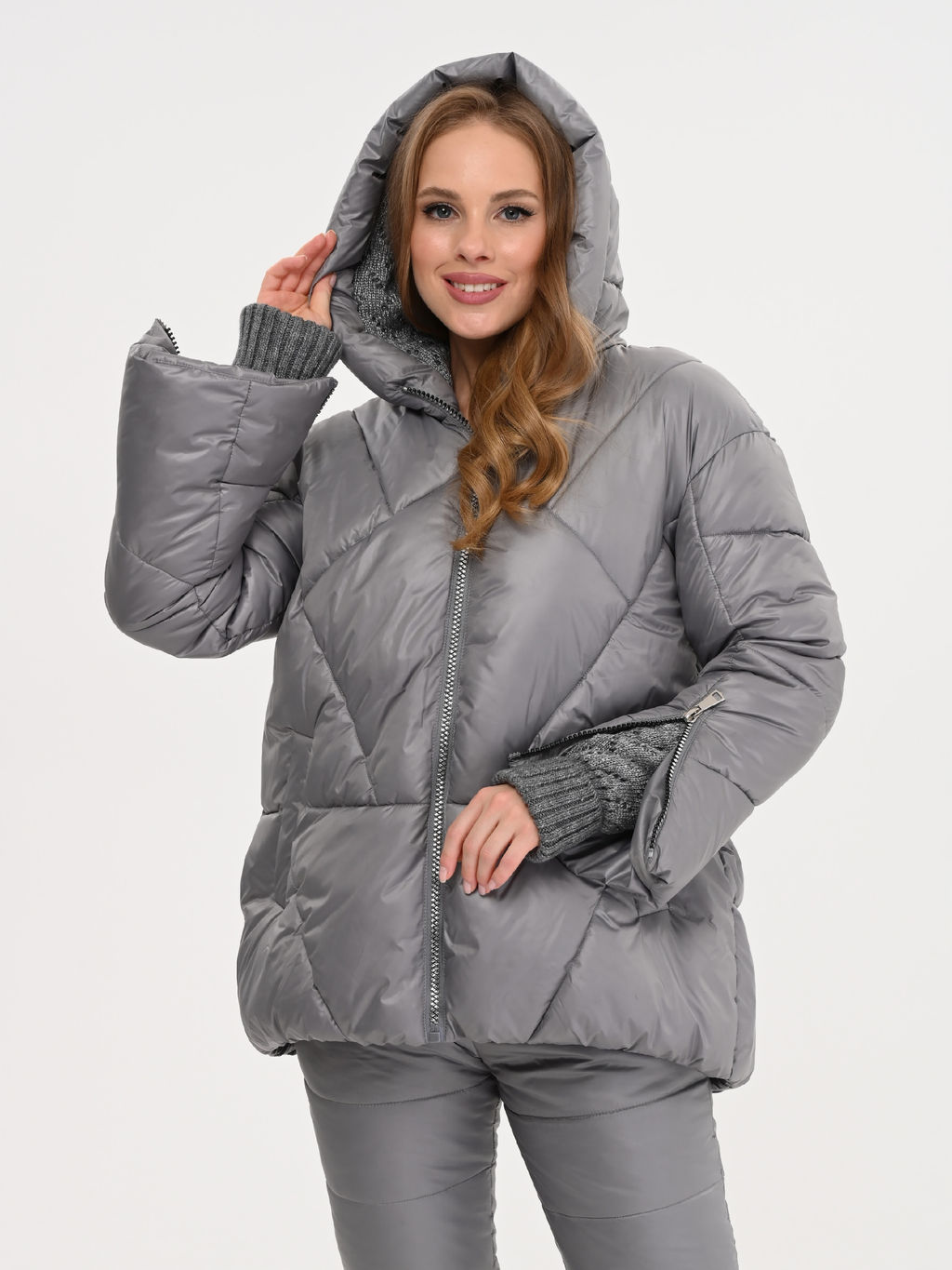 КУРТКА М-544 СЕРЫЙ - А+б коллекция фото 13