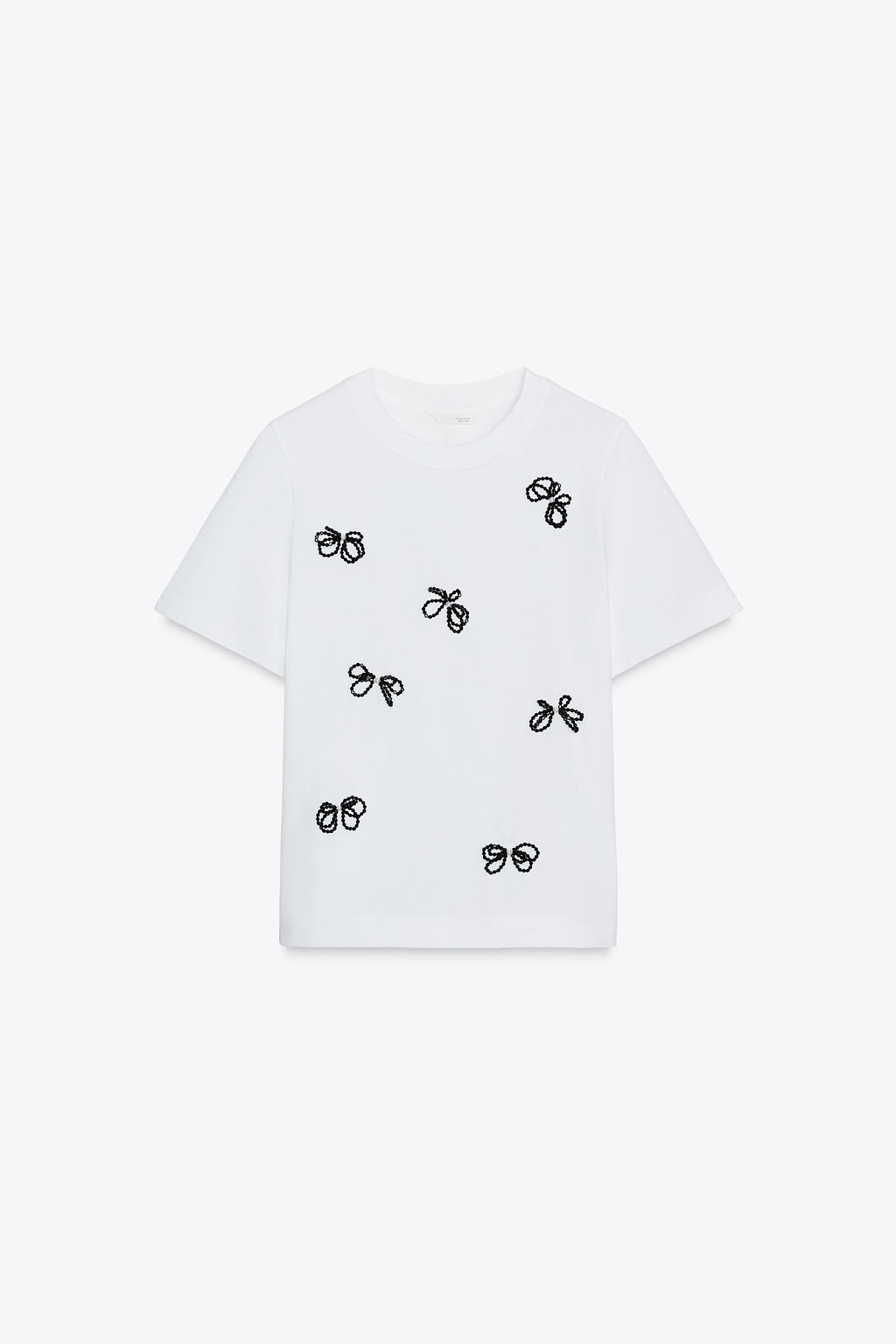JEWEL BOW T-SHIRT - Zara фото 6