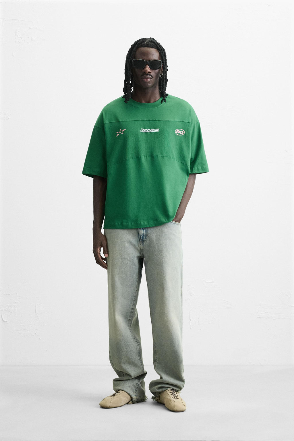 NET STRIPE T-SHIRT