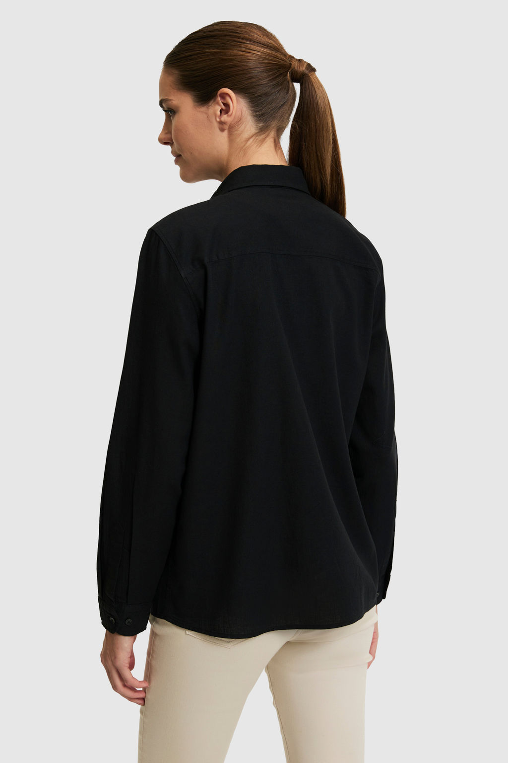 Kad_n Siyah Uzun Kollu Basic G_mlek - U.s. polo assn фото 5