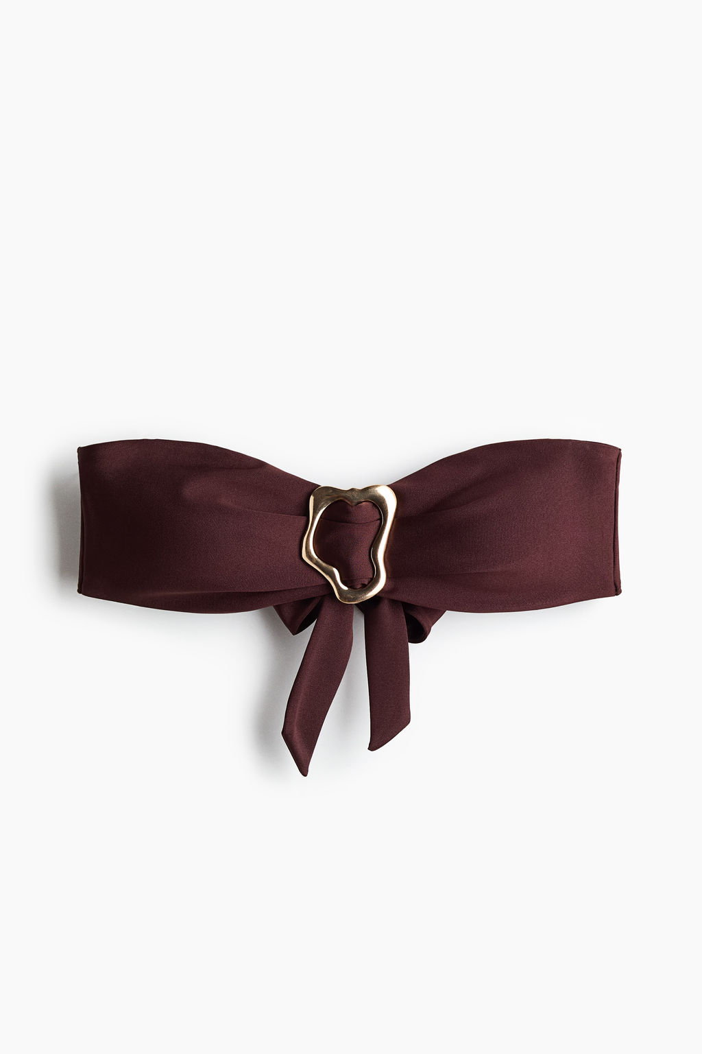 Top de bikini bandeau con copas acolchadas - H&m фото 2