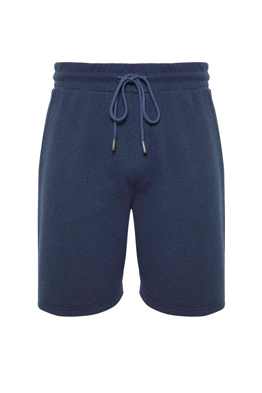 TRENDYOL MAN Indigo Slim/Dar Kesim Dokulu Waffle Lastik Belli Kordonlu Sort TMNSS24SR00029 - Trendyolmilla фото 6